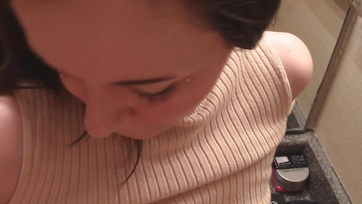Almost Caught! I filled my step-sister's pussy with cum in the bathroom.