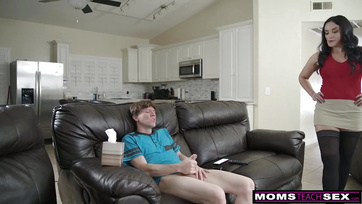 Hungry Stepmom Satisfies Her Son's Needs