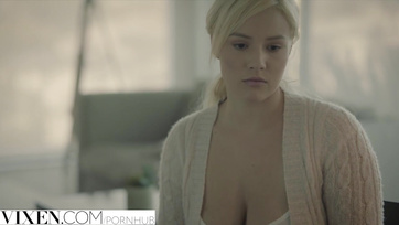The girl-next-door blonde babe indulges in some fun with her boyfriend