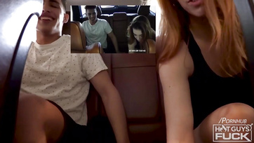 We got turned on in the car, then continued at home!