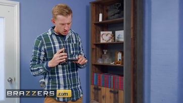 The guy fucked the big-titted redhead hard.