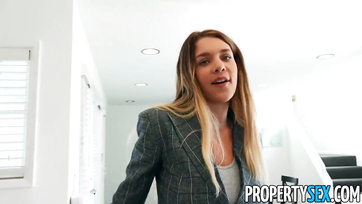 The Seductive Realtor Girl Nailed Her Task and Made Him Explode