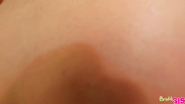 My big-titted step-sister agreed to let me fuck her.
