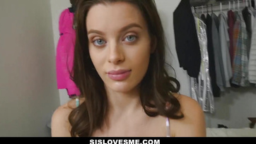 Stepbrother's Huge Phallus Makes Stepsister Bounce on It