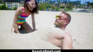 Tiny Tit Teen and the Big Cock Strong Man