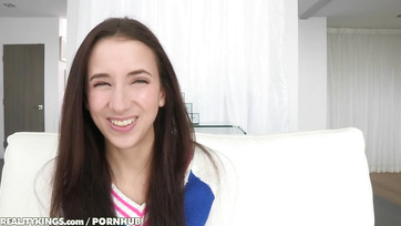 Shy Girl Gets Horny for Big Cock