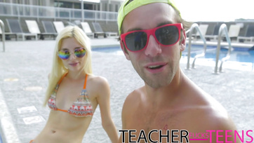 Seductive lesbian teacher seduces student girls and their boyfriends