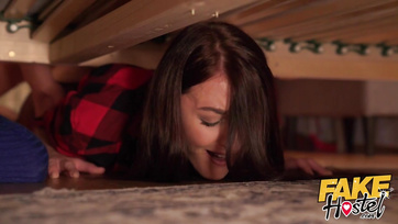Sensual teen girls happily suck and ride the big wood