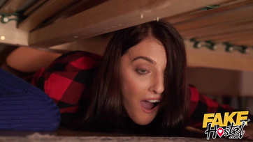 Sensual teen girls happily suck and ride the big wood