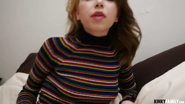 Perverted Family - Alone at Home with My Petite Stepsister