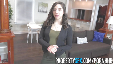 A college guy fucks the big-titted real estate agent