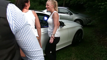 German MILF Sluts with Big Tits Enjoy Rough Sex