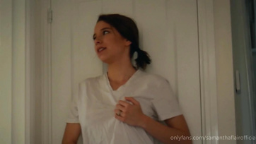 Spying on her stepdad while fucking and misbehaving with the horny teen.