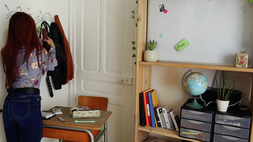This is how the sexy French teacher would play with your sausage