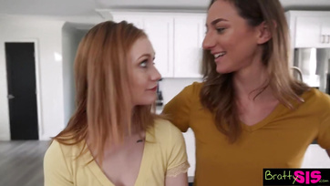 My Stepmom and her Horny Girlfriend Suck My Cock