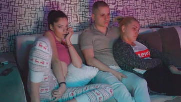 Threesome with two horny teen girls and one of their boyfriends