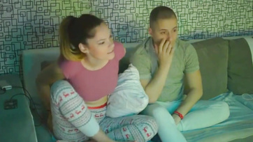 Threesome with two horny teen girls and one of their boyfriends
