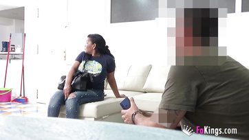 Curvy Latina with Massive Tits and the Novice Young Lad