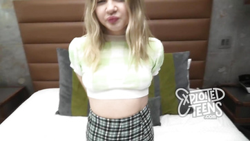 Blonde Cutie Tries Herself Out in a Porn Casting