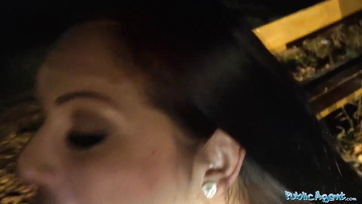For a Little Token, Busty Budapest Babe Takes on a Big Cock