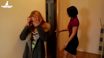 Lesbian MILF Ravages Budapest Girl with Inflatable Dildo