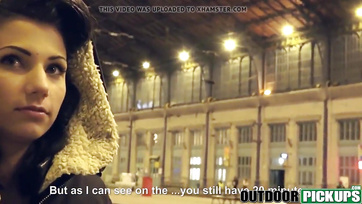 Sweet Budapest Teen Publicly Picked Up and Roughly Spanked for a Little Cash
