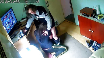 A Budapest Amateur Babe Kneels to Suck Her Ex's Cock