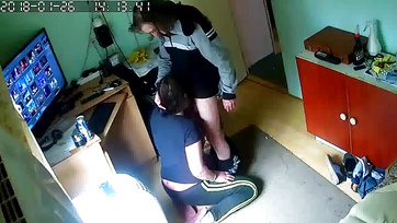 A Budapest Amateur Babe Kneels to Suck Her Ex's Cock