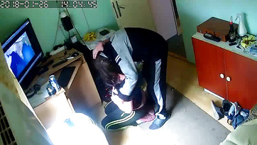 A Budapest Amateur Babe Kneels to Suck Her Ex's Cock