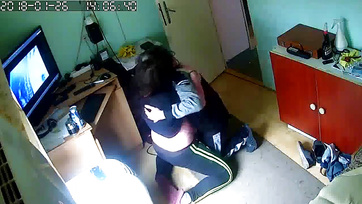 A Budapest Amateur Babe Kneels to Suck Her Ex's Cock