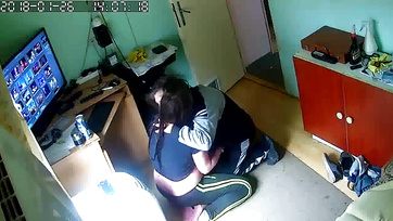 A Budapest Amateur Babe Kneels to Suck Her Ex's Cock