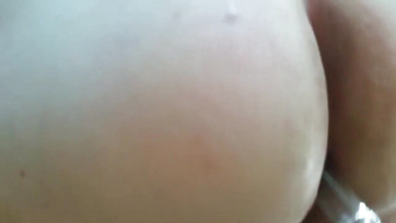 Hardcore anal pounding of the big-assed Hungarian wife with a dildo.
