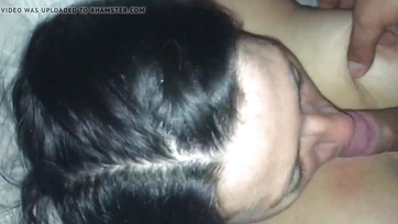 After playing the flute, Hungarian granny gets a huge cumshot on her face