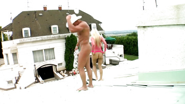 Busty Hungarian Bombshell Escapes the Cage and Gets Fucked Hard with Nasty Farts