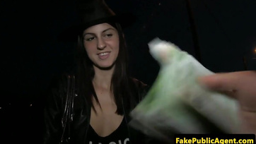 Young Hungarian babe creamed and fucked on Halloween night