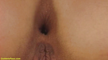 Thick Hungarian babe's pussy stretched open and fucked hard in both holes