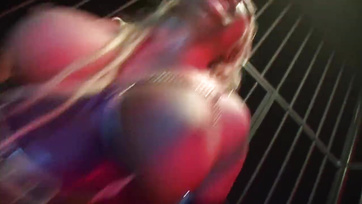 Busty Local Slut Gets Fucked One After Another and Swallows Cum