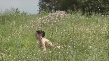 A Stranger Drilled the Lovely Hungarian Girl's Ass in the Field