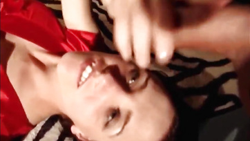 The shy Hungarian girl sucks sausage at her first casting
