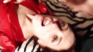 The shy Hungarian girl sucks sausage at her first casting