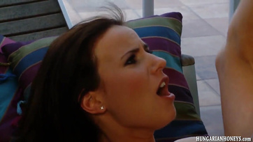 Destroyed by a Huge Cock in the Tight Asshole of the Slim Local Girl