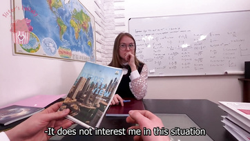 The cool teen cutie got her chubby teacher's cock slammed into her sweet pussy.
