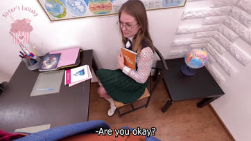 The cool teen cutie got her chubby teacher's cock slammed into her sweet pussy.