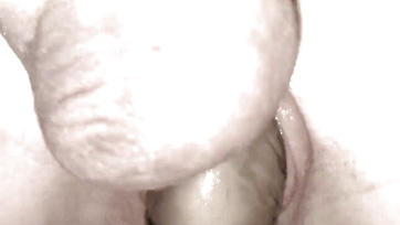Both guys stuffed their hefty cocks into the tight pussy of the petite slut
