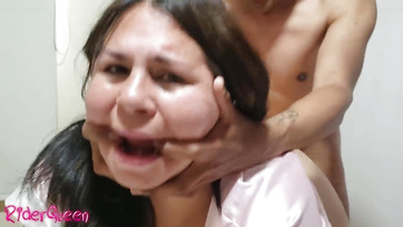 Craving for His Stepmother's Massive Booty, He Pounded It Wildly