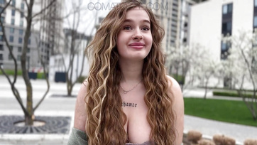 This busty bombshell invited me over to swallow my cock in her tight pussy.