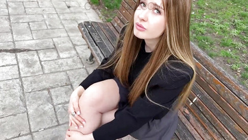 Picked up busty teen on the street and fucked her pussy the same day