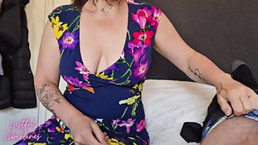 My Horny Step-Sister Got My Cock Hard and Slid it into Her Hairy Pussy