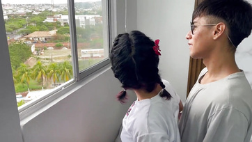 Shy Step-Sis in PJs Facesitting Fun