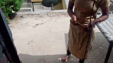 Neighbor's Visit Leads to a Deep Pounding of the Beautiful African Babe's Pussy